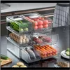 Housekeeping Organization Home Gardender Refrigerator Storage Box Kitchen Containers Pantry Cabinet Fruit Vegatable Platic Container Items B