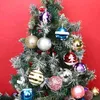 24 stücke 6 cm Weihnachtskugel Kreative Sortierte Farbe Weihnachtsdekorationen Bälle Startseite Hochzeit Party Urlaub Hängende Baum Anhänger Dekor 211104