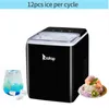 2021 Naczynia do pieczenia Panki 120 V 150 W 44lbs / 20 kg / 24h Ice Maker Czarny Plastikowy Przezroczysty Pokrywa / Wyświetlacz Commercial / Gospodarstwa Domowego