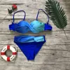 Frauen Sexy Print Bademode Weibliche Zweiteilige Badeanzug Separate Push Up Bikini Set Strand Badeanzug Micro 210722
