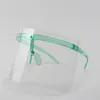 Masque de protection facial de haute qualité coloré bricolage transparent transparent anti-poussière anti-buée anti-éclaboussures de cuisine huile-éclaboussure de protection APET visages CCD9640