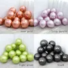 20 pcs 12inch nova cor rosa ouro balões metálicos lilás luz chrome luz verde látex globos para decoração de festa de aniversário de casamento y0923