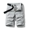 Luulla Men Summer Casual Vintage Classic Pockets Cargo Shorts Outwear Fashion Twill Cotton Camouflage 210714