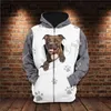 Moletons masculinos moletons masculinos Plstar Cosmos 3dprinted est pitbull cães amante de animais de estimação harajuku streetwear exclusivo unissex casual