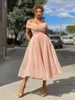 2021 Mermaid Prom Dresses Pink Red Blue Off Shoulder V Neck Backless Bridesmaid Formal Party Dress Cheap Elegant Maid of Honor Dre244M