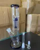 2021 12 pollici 30CM Pipa ad acqua Bong Narghilè Filtro di massa per pneumatici verde Vetro spesso Dab Rig Bubbler Perk 14mm Bowl Bong