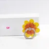 Lucky Sun Flower Metalen Vinger Ring Houder 360 graden Mobiele telefoon Stand Beugel voor iphone 12 7 8 x xr xs samsung