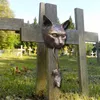Cat Vicious Cat Bagnino Scultura Ornamento Home Outdoor Garden Decor Decor Enemy Pest Repellent Mouse Deterrent Metal Statue Statua Proteggi Decorazioni