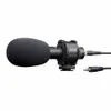Professionell 3,5 mm stereo mikrofon kondensor video ljudinspelare mikrofon för DSLR kamera videokamera