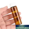 2 ADET 15 ml Cam Şişe Küçük Amber Esansiyel Yağ Şişesi Ile Plastik Kapak Mini Kahverengi Temizle Cam Vials Konteyner Fabrika Fiyat Uzman Tasarım Kalite Son Stil