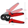 hsc8 6-4 terminal awg 23-10 wire stripper crimper hand ferrule crimping cutter pliers with1200 terminals kit