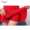 Plegie M-5XL Jupes Femmes Plus Taille Tutu School Jupe courte Pantalon adapté à toute l'année Mini Saia taille haute Faldas Mujer Y0824