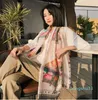 الفاخرة 40 الألوان الحرير الحرير رقيقة وشاح الشتاء وشاح شال امرأة بونشو باندانا مصمم الفاخرة