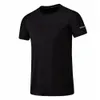 Men's Summer Polyester T-Shirt Men Casual Short Sleeve O-Neck T Shirt Comfortable Solid Color Tops Tees 210518