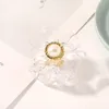 Sweet Mini Flower Pearl Hair Clips for Women Girls Hair Claw Chic Barrettes Claw Crab Hairpins Styling Fashion Hair Accessories