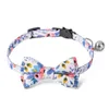 Cat Collars & Leads Kitten Collar With Bell Bow Adjustable Cats Puppy Pet Supplies Detachable Dogs Lovely Headband