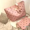 Designer- Pink women handbag fashion designer classic letter style shopping bag high quality women's temperament handbags