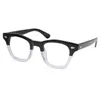 男性光学ガラスフレームブランド厚い眼鏡枠ビンテージファッションスクエアアイウェアマスク手作り近視眼鏡ケース付
