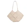 Cross Body Personality White Woven Tote Bag Women Simple Big Shoulder Handbag Large Capacity Underarm Fashion Green Clutch Summer PM209