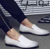 Genuine Leather Oxford Shoe Business Men'S Suits Slip On Dress Shoes Men Oxfords Luxury Fashion Wedding italian style Lace-Up Party Office
