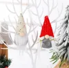 Decoração de Natal gnome gnome boneca pingente de árvore de xmas pendurado ornamento ano novo crianças presentes festa fonte dd631