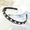 Rutschfestes Haarband, Lünette, Haarband, elastisches Stirnband für Damen, modisches Haarband, Strass-Perlen-Haar-Accessoires