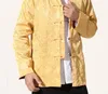 メンズジャケットブラックシルバー中国人男性サテンジャケット双方向コートマンダリンカラー唐スーツトップオーバーコートM L XL XXL XXXL MN15