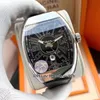 新しいメンズコレクションVanguard V 45 SC DT MIYOTA自動メンズ時計日付ブルーダイヤルブルーレザーラバーストラップHight品質ゲント人気のある時計