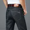 Épais automne hiver jean hommes mâle coupe droite pantalon classique Denim élasticité mode pantalon poids lourd 210716