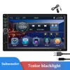 2DIN Car Radio FM AUX USB SD 7 '' Bluetooth Universal MP5 Player Mikrofon zewnętrzny z pilotem Subwoofer