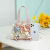 Borsa da spiaggia moda donna trasparente monospalla gelatina borsa versatile borsa a tracolla portatile 060