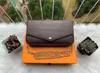 luksusowa torba ulubiony multi akcesoria 3 sztuk/zestaw kobiety torebka Crossbody Messenger torby torebki kwiaty na ramię lady skóra z pudełkiem 61276