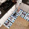 Tapis de cuisine moderne animaux de bande dessinée maison paillasson tapis anti-dérapant absorbant tapis de bain chambre salon entrée porte tapis décor 211109