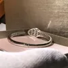 Bangle smycken mode sterling silver kvinnlig runda hårt armband klassisk ormkedja kvinnor dam perfekt gåva3046