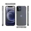 Clear Acrylic TPU Frosted Carbon Fiber Texture Mobiele Telefoon Gevallen voor iPhone 12 Pro max 11 8 Plus XR met beschermingscameras