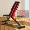 2pcs Foldable Dumbbell 7 Gear Backrest Sit Up Benches AB Abdominal Multifunctional Adjustable Fitness Bench Weight Training Equipment Rollers