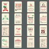 15 stilar julklappspåsar kanfasväska Juldekorationer Santa Claus säck Xmas Drawstring-Bag llb10411