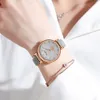 Bayanlar Saatler Lüks Moda Rahat Deri Kuvars Saatı Kadın Markalı Bayan Saat Relojes Mujer
