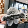 Rabbit Ears Furry Cell Phone Cases for IPhone 14 12 11 13 Pro Max XR 7 8 Plus 3D Cute Diamond tpu soft furry cover