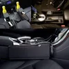 Otomobil Organizatörü -Siyah koltuk depolama klasörünün sağ tarafı PU Deri Deri Çok Fonksiyonlu Cep Telefonu İçecek CU ile