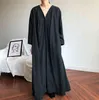 Colorfaitith NOUVEAUX FEMMES Femmes Robe d'été Robes Été À Lacets Boutons Casual Boutons à la mode Vintage Vintage Vintage Oversize Robe longue DR1150 210409