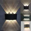 Lampes de miroir de chambre à coucher extérieures imperméables en aluminium de mur de LED pour le luminaire de porche/jardin 4W/6W/8W/10W/12W