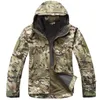 Giacca tattica da uomo Outdoor Military Camouflage Giacche Soft Shell impermeabili Mens Winter Warm Fleece Flight Coats Hunt Abbigliamento 210909