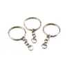 300 stks Antiek Zilver Legering Sleutelhanger Voor Sieraden Maken Autosleutel Ring DIY Accessoires174r