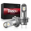 TXVSO8 2021 H7 Headlights 6000K Mini Lights Car 50W Bulbs Universal Super Bright CSP Lamp for Automobiles Luces Led Para