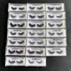 3D Yanlış Kirpikler Faux Vizon Lashes 20 Stilleri Dramatik Uzun Kalın Curl Doğal Uzatma 5D Kirpik El Yapımı Wispy Kabarık Göz Makyaj Güzellik Araçları