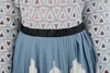 Sonbahar ve kış kendi kendine portre elbise kadın tasarımcı pist zarif nakış hollow dantel patchwork Pileli 210520