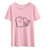 Kvinnors T-shirt Det är en Te T-shirts för kvinnor 2021 Sommar Top Femme Short Sleeve Ulzzang Shirt Bomull Tumblr Rolig