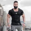 Cotton Men's T shirt Vintage Ripped Hole T-shirt Fashion Casual Top Tee Hip Hop Activewears Fitness Tshirt Male 220304