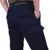 Męskie lekkie spodnie taktyczne oddychające letnie dorywczo wojskowe wojskowe długie spodnie męskie wodoodporne szybkie suche spodnie cargo 211201